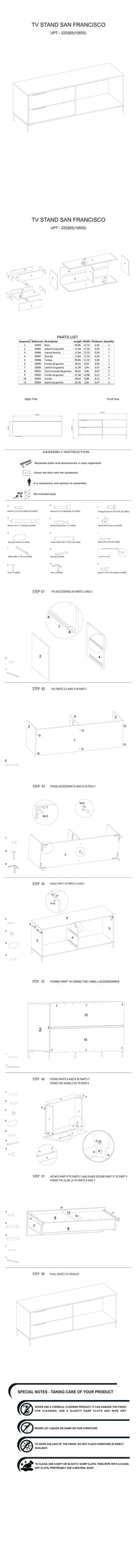 60 Inch Wood and Metal Entertainment TV Stand with 2 Drawers, Brown and Black - UPT-225265