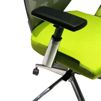 Adjustable Mesh Back Ergonomic Office Swivel Chair with Padded Seat and Casters, Green and Gray - UPT-230095