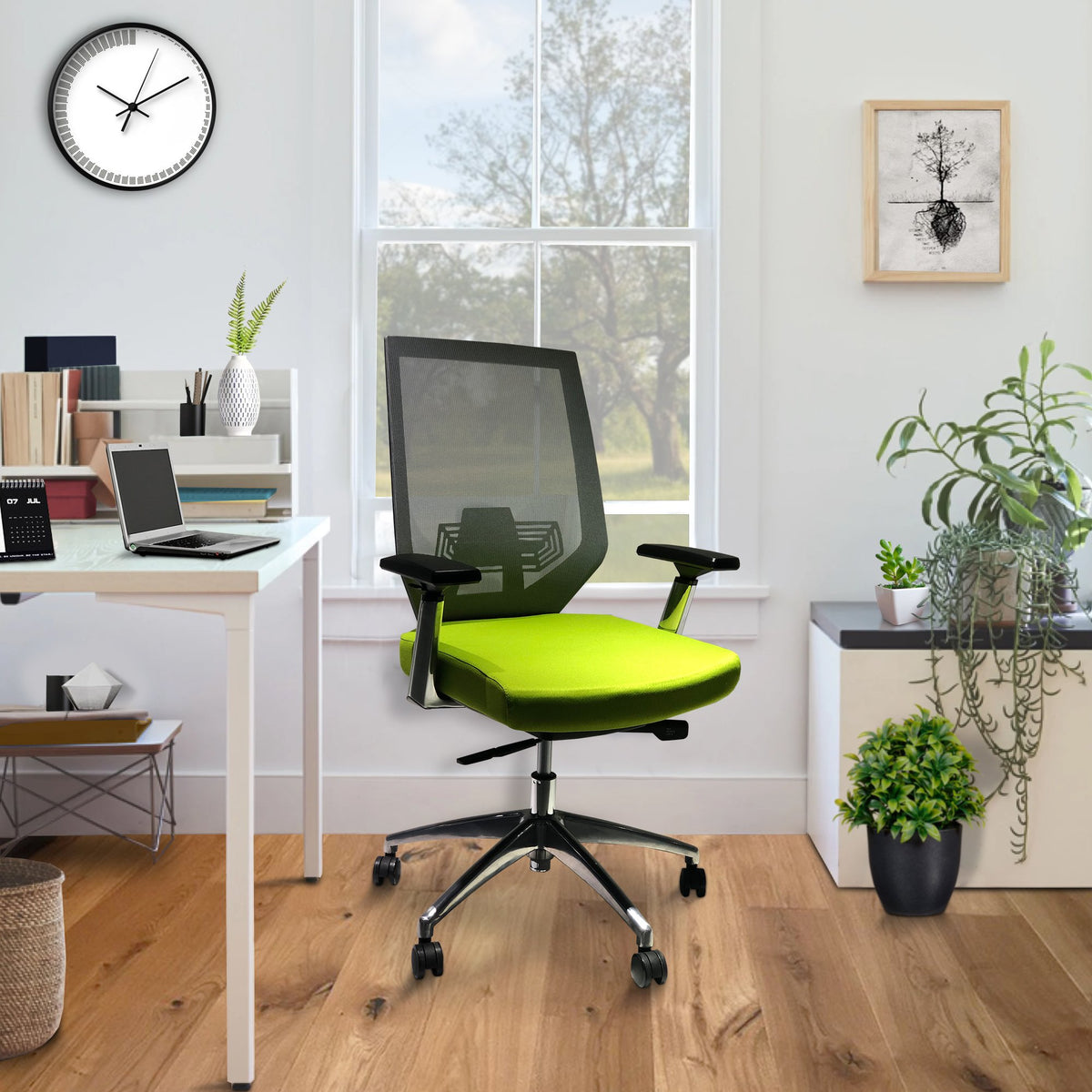 Green ergonomic best sale office chair