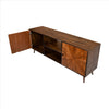 65 inch 2 Door Mid Century Modern Wooden Entertainment media TV Stand Unit, Brown -UPT-231464