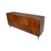 Jag 65 Inch Mango Wood Sideboard Buffet Cabinet Console, 2 Door, Sunburst Warm Brown - UPT-231465