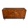 Jag 58 Inch Mango Wood Dresser, 6 Drawers, Sunburst Warm Brown - UPT-231467