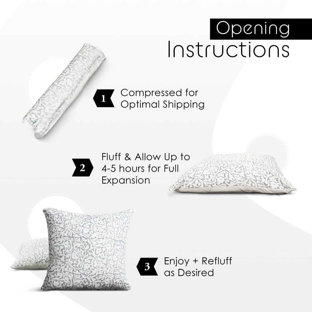 White rectangular clearance pillow