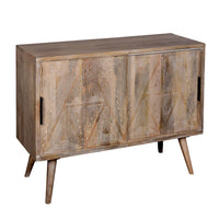 Toscana 42" Solid Wood Sideboard Buffet Cabinet with Sliding Doors - Natural Brown - UPT-271517