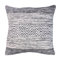 Cabe 18 X 18 Cotton Accent Throw Pillows, Wavy Lined Pattern, Set of 2, Black, White - UPT-273456