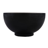 30 Inch Modern Art Coffee Table, Round Drum Shape, Solid Mango Wood, Matte Black - UPT-276366