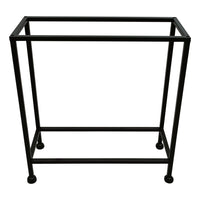 Aurelia 20 Inch Artisanal Side End Table, Hammered Tray Top, Antique Bronze, Industrial Black Iron Frame -  UPT-286691