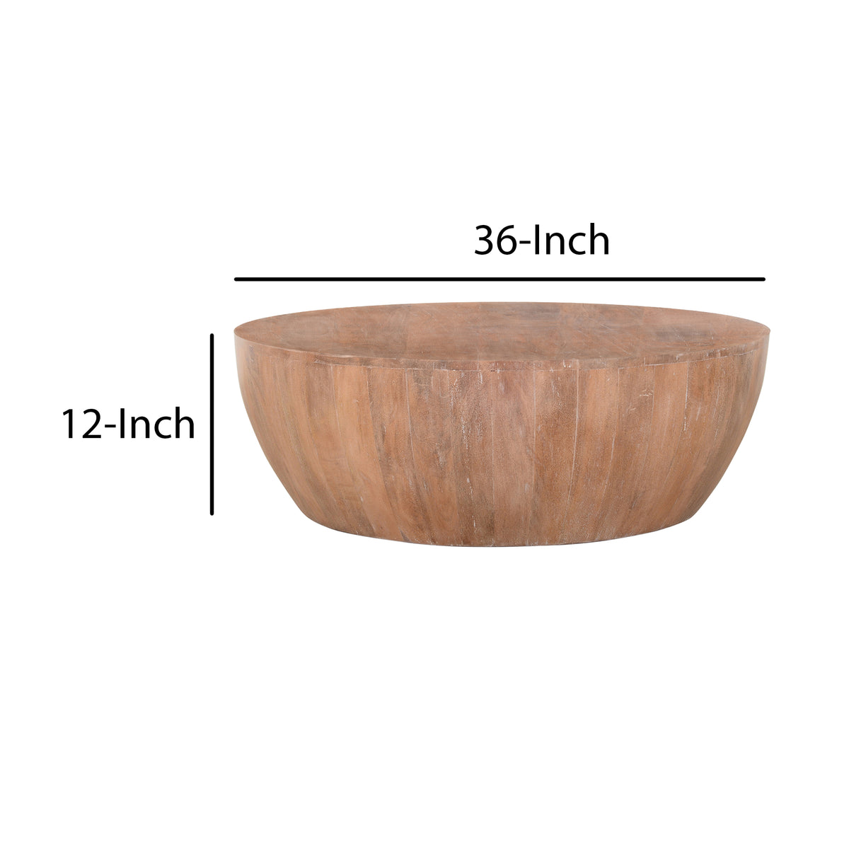 Wood coffee 2024 table drum