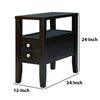 Amiable Chairside Table, Dark Espresso - BM157884