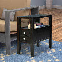 Amiable Chairside Table, Dark Espresso - BM157884