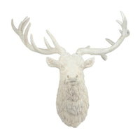 Magnesia Deer Head Wall Accent, White - BM180980