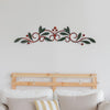 32 Inch Olive Branch Metal Wall Decor, Green And Brown - BM41799