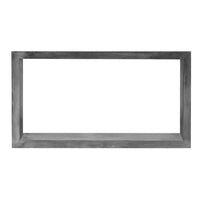 Keli 52 Inch Cube Shape Wooden Console Table with Open Bottom Shelf, Charcoal Gray- UPT-230675