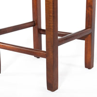 Mango Wood Barstool with Rope Weaved Seat, Brown - UPT-262413