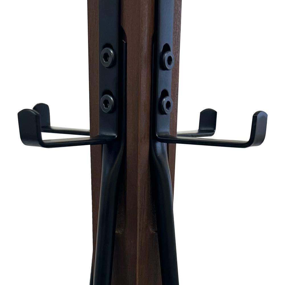 The Urban Port Holly 71 Inch Standing Wooden Coat Rack with